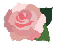 Pink Rose Sticker by Erstwilder