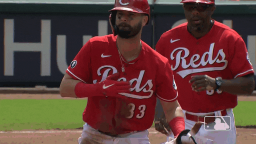 Jesse Winker Baseball GIF by Cincinnati Reds