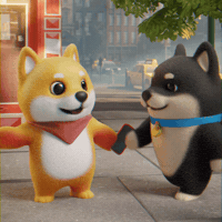 thedogefrens hello friends hi hey GIF