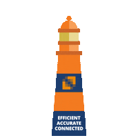 Geek Lighthouse Sticker by DecisionPoint Technologies