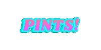 Pints Sticker by Kirsten Hurley