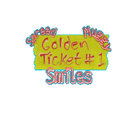 MuggySmiles golden ticket muggy muggysmiles muggy smiles Sticker