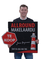 Makelaar Verkocht Sticker by Allround Makelaardij