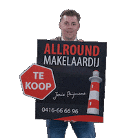 Makelaar Verkocht Sticker by Allround Makelaardij