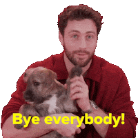 Aaron Taylor Johnson Goodbye Sticker by BuzzFeed