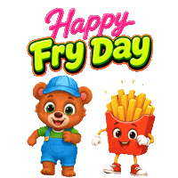 Fast Food Dancing Sticker by Lucas and Friends by RV AppStudios