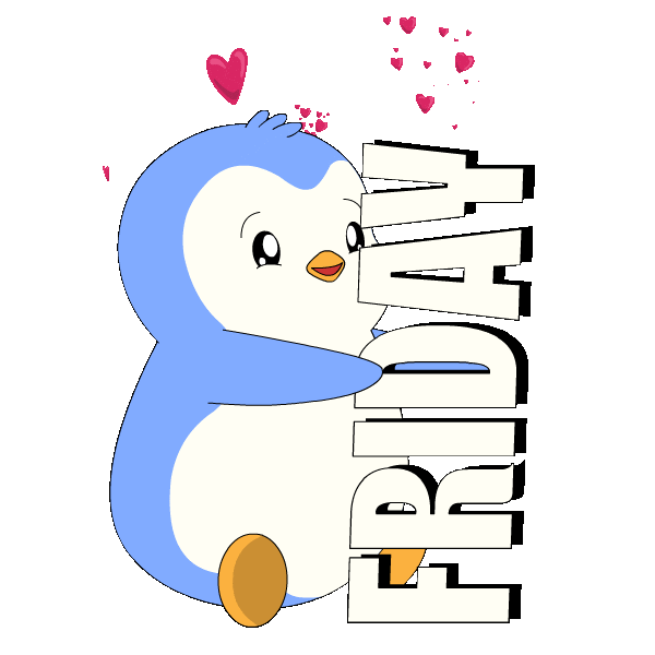 Day Off Love Sticker by Pudgy Penguins
