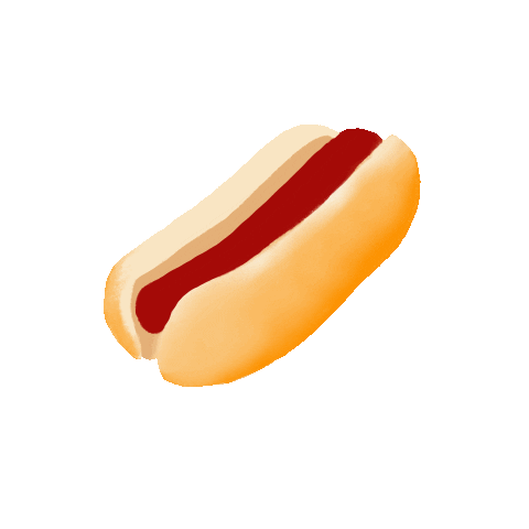 hot dog football Sticker by stephlamdesign