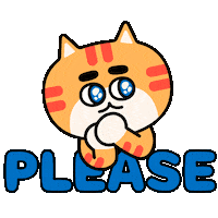 Cat Please Sticker by 궁디팡팡 캣페스타