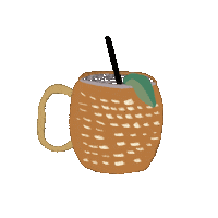 Happy Hour Cocktail Sticker by Hell's Half Acre Vodka