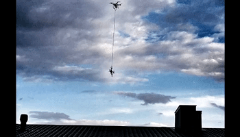 Drone Rescues Fellow Drone Stuck on Roof