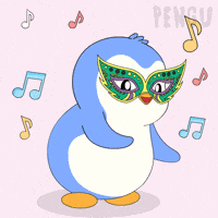 Happy Mardi Gras GIF by Pudgy Penguins