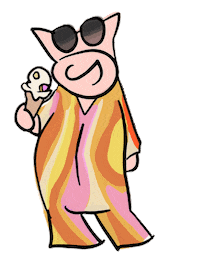 Dance Illustration Sticker by Ample Hills Creamery