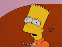 choking bart simpson GIF