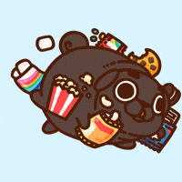 Snacks Ollie GIF by Puglie Pug
