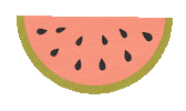 Summer Fruit Eating Sticker by Liana Hughes Creative