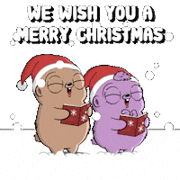Merry Christmas Singing Sticker by Fugz Official