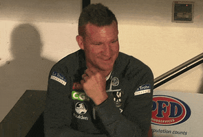 coach laughing GIF by CollingwoodFC
