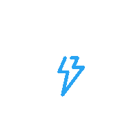 DameVanCo battery electricity charge bolt Sticker