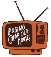 cheapoldhouses retro vintage home house Sticker