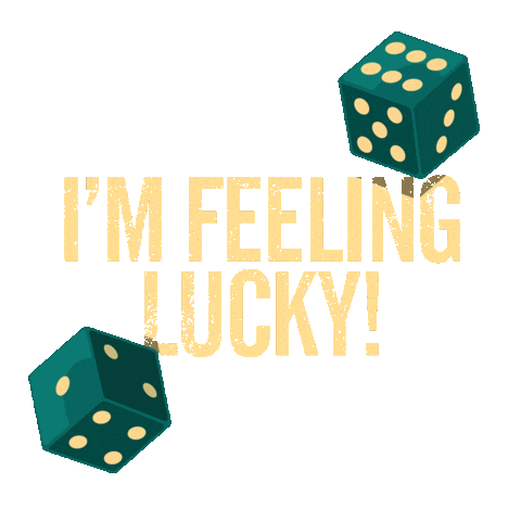 Im Feeling Lucky Sticker by ABC Network
