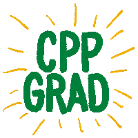 Graduation Grad Sticker by Cal Poly Pomona