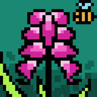 Flower Pixel Art GIF