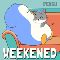 Week End Cat GIF by Pudgy Penguins