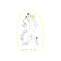 moonlightgalleryart flowers sunshine Sticker