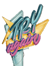 aysaptr retro motivation lettering try Sticker