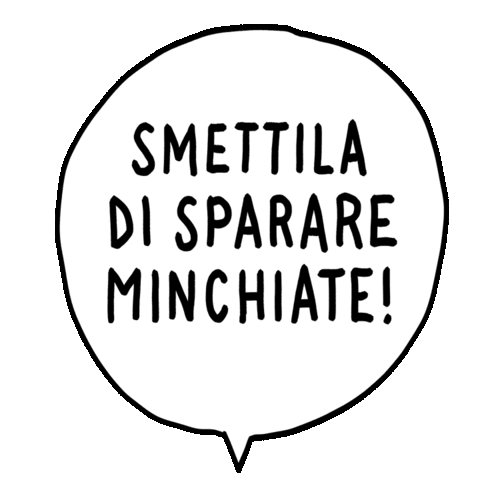 Italia Parolacce Sticker by Luigi Segre