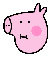 Peppa Pig Pink Sticker