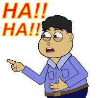 Laugh Lol Sticker by WargaNet LIFE