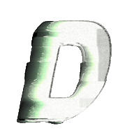 Glitch Alphabet Sticker by #BASILIO