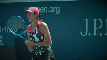 usopen tennis practice us open muguruza GIF