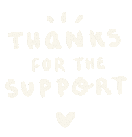 White Lines Thank You Sticker