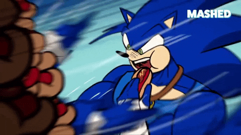 Sonic The Hedgehog Eating GIF by Mashed