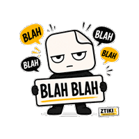 ztikix reaction boring unimpressed nonsense Sticker