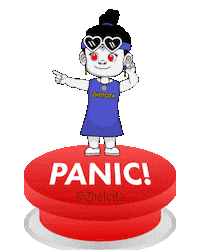 Stressed Oh No Sticker by Zhotcita