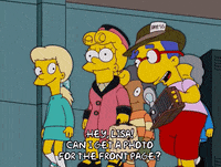 interested lisa simpson GIF