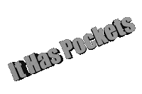 Word Art It Has Pockets Sticker by Foxblood
