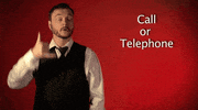sign language call GIF by Sign with Robert