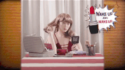 wake up makeup GIF
