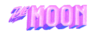 The Moon Sticker Sticker