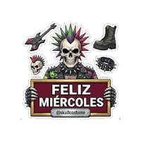 Punk Rock Halloween Sticker