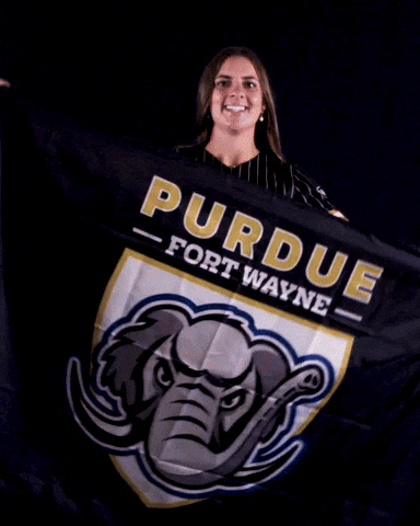 Horizon League Flag GIF by Purdue Fort Wayne Athletics