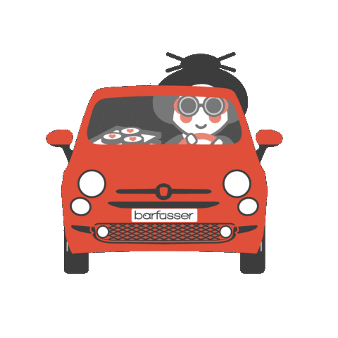 Car Woman Sticker by Barfuesser