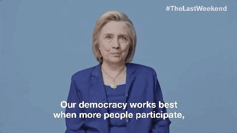voting hillary clinton GIF by Swing Left