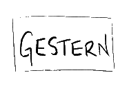 Yesterday Gestern Sticker by Granadamusik