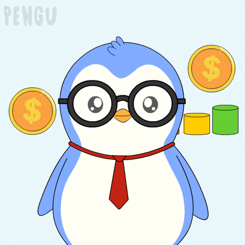 Penguin Bitcoin GIF by Pudgy Penguins